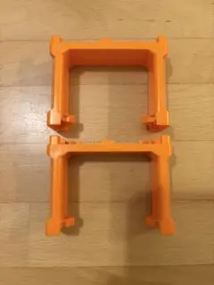 プラロード　ブロック橋脚　オレンジ 2個セット