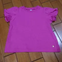 après les cours フリル袖 Tシャツ ピンク