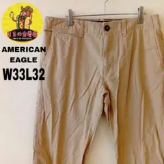 USA古着 AMERICAN EAGLE　チノパンW33L32　ベージュのサムネイル