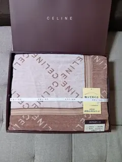 ✾CELINE✾タオルケット✾未使用箱付 Yahoo!オークション -「セリーヌ タオルケット」(寝具) (家庭