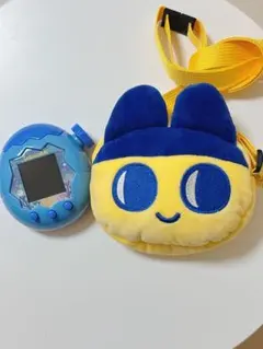 たまごっちパラダイス ブルー(保護シール貼付) ＋キャリーポーチセット