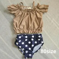 女の子 水着 セパレート 水玉 ビキニ プール