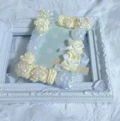 ハンドメイド　硬質ケース　トレカケース　ホイップデコ　推し活　黄色　クリア