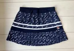 FILA ネイビー フリル付きスカート L - メルカリ