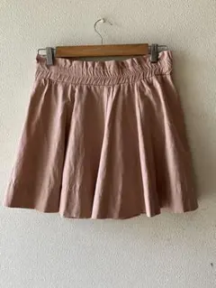 フレアミニスカート ピンク ウエストゴム