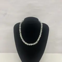 ⭐︎ツリーアゲート 天然石 ネックレス 約48cm シルバー