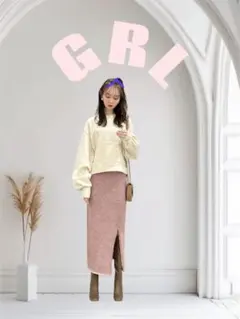 新品 GRL タイトスカート ピンク