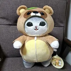 mofusand あったかパジャマにゃん　BIG ぬいぐるみ　タヌキ