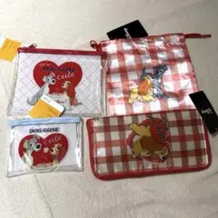 ディズニー わんわん物語 ポーチ 4点セット