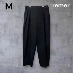 remer ブラック M チノパン カラーパンツ ビジネスパンツ モード 薄手のサムネイル