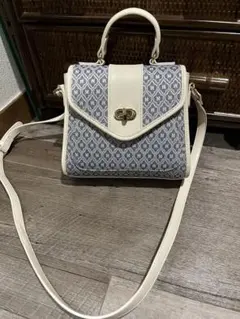 再値下げ⭐︎MOUSSY ショルダーバッグ ホワイト/ブルー