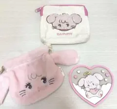 mikko キャミー　巾着　ポーチ　ラバーコースター