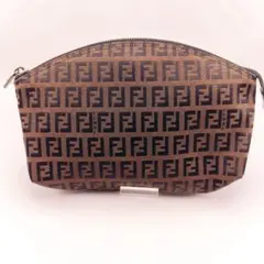 美品✨FENDI フェンディ ミニクッション ズッカ 総柄 ブラウン 激レア