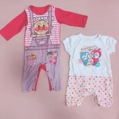 アンパンマン　ロンパース　長袖　半袖　90 ドキンちゃん　コキンちゃん　パジャマ