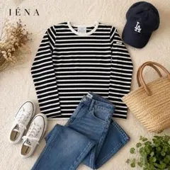 美品‼︎ LENO リノ バスクボーダーTシャツ スローブイエナ - メルカリ