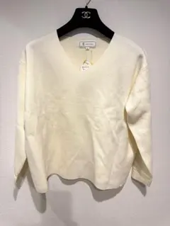 ROPÉ PICNIC イエロー Vネックニット M