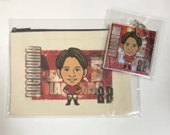 浦和レッズ　88 長沼洋一　フラットポーチ・ホログラムアクリルキーホルダー