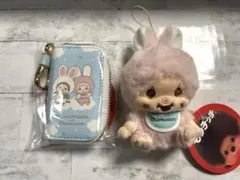 モンチッチちゃんチムたん ぬいぐるみマスコット&キーケース 2点セット