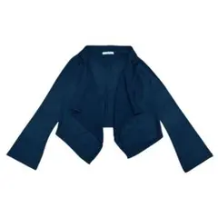 カーディガン　ボレロ　ニット　薄手　羽織り　ネイビー　Mサイズ