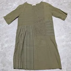 ★値引ＯＫ★ Chou Chou de maman 半袖ワンピース カーキのサムネイル
