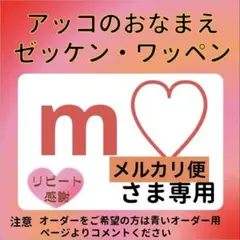 m♡さま専用 おなまえゼッケン アイロン接着 №7108