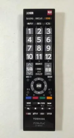 純正　東芝 TOSHIBA 　レグザ液晶テレビ用リモコン【CT-90421】のサムネイル