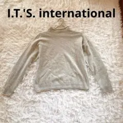 【I.T.'S. international】ニット/Fグレー カシミヤセーター