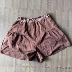 ブラウン フレアショートパンツ ゴム入り ジュニア LL 165