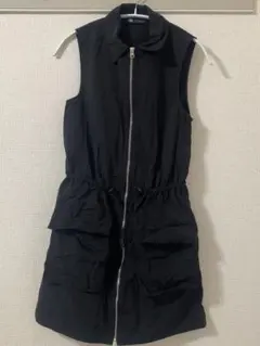 ZARA ナイロンワンピース　ブラック　S