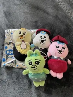 おぱんちゅうさぎ　んぽちゃむ　スシローマスコット　4点