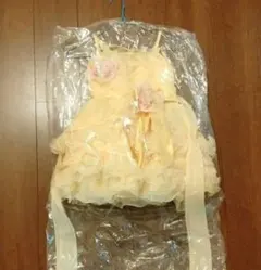 イエローフリル　ドレス　黄色　ベル