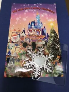 東京ディズニーランド　2003 クリスマスファンタジー　雪　キーホルダー　未使用