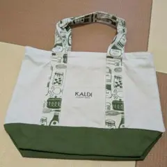 未使用品！KALDI COFFEE FARM トートバッグ グリーンのサムネイル