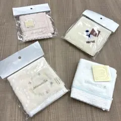 タグ付き未使用✨️アフタヌーンティー ピンクハウス ハンカチ 刺繍 4枚セット
