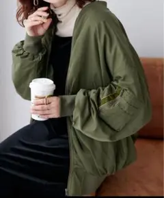 【お値下げ】Discoat ビッグMA-1 カーキ