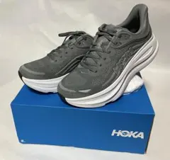 HOKA ONEONE M BONDI9 グレー スニーカー 29.5cm