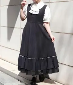 夢展望 ヨークフリルセットアップ風ドッキング半袖ワンピース - メルカリ