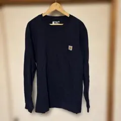 Carhartt ネイビー 長袖シャツ S ルーズフィット