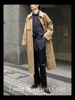 Aquascutum×L’ESSAGE別注コート・ネイビー38のサムネイル