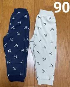 西松屋　スウェットパンツ　色違い2枚セット　90cm