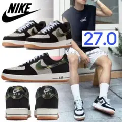 ■新品27cm■NIKE｜エアフォース１レトロ｜ホワイト/ブラック/カモフラ