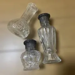 アンティークガラス瓶3点セット