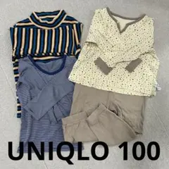 UNIQLO 100cm フリース　肌着　パジャマ　4点セット