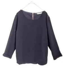 アーバンリサーチドアーズ　七分袖　黒　綺麗め　オフィスカジュアル　冠婚葬祭