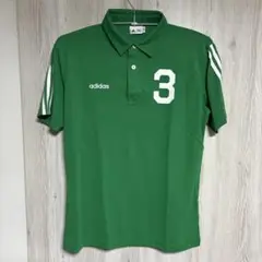 adidas 緑 ポロシャツ 番号3 Mサイズ