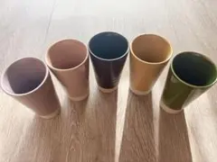 陶器製湯飲み5個セット
