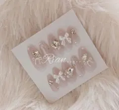 ワンホン 量産型 韓国 y2k フレンチガーリー バレリーナ ネイルチップ