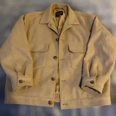 GLOBAL WORK WOOLLY TEC ベージュジャケット L 中古品