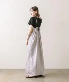 mystic バックリボンサテンキャミワンピース