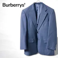 【バーバリーBurberry】高品質　テーラードジャケット　スーツ　羊毛混　黒